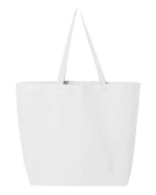 Q-Tees 25L Jumbo Tote Q600 Custom Embroidered Business Logo