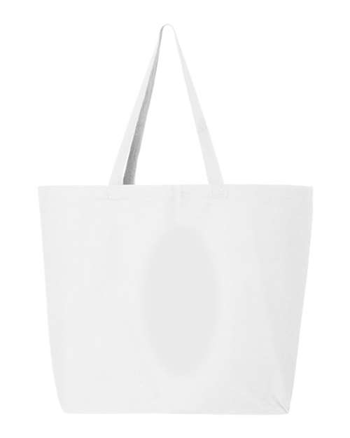 Q-Tees 25L Jumbo Tote Q600 Custom Embroidered Business Logo