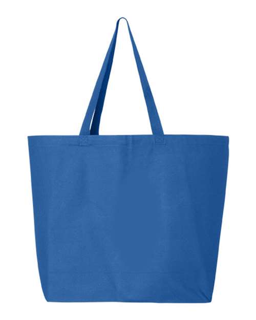Q-Tees 25L Jumbo Tote Q600 Custom Embroidered Business Logo