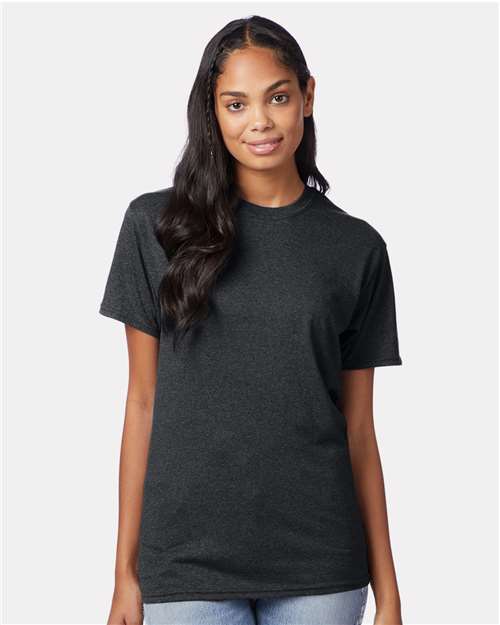 Custom Embroidered Hanes Perfect-T Triblend T-Shirt 42TB Slate Triblend