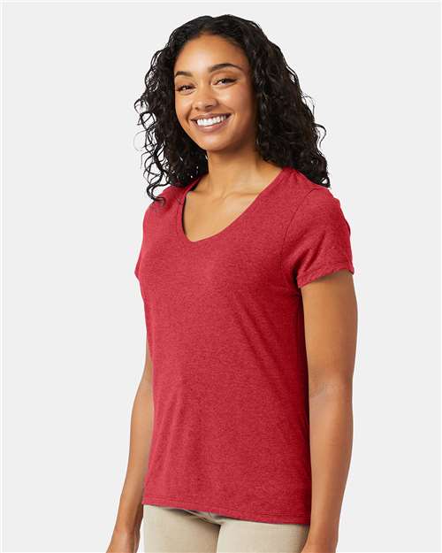Hanes Perfect-T Women’s Triblend V-Neck T-Shirt 42VT