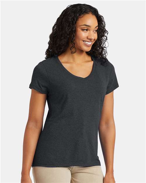 Custom Embroidered Hanes Perfect-T Women’s Triblend V-Neck T-Shirt 42VT
