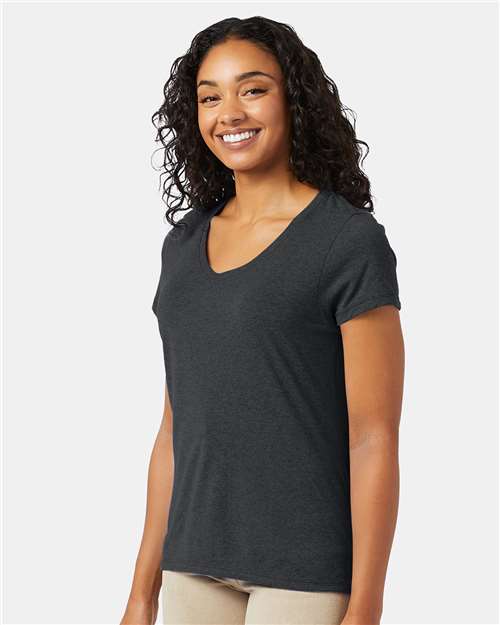 Hanes Perfect-T Women’s Triblend V-Neck T-Shirt 42VT