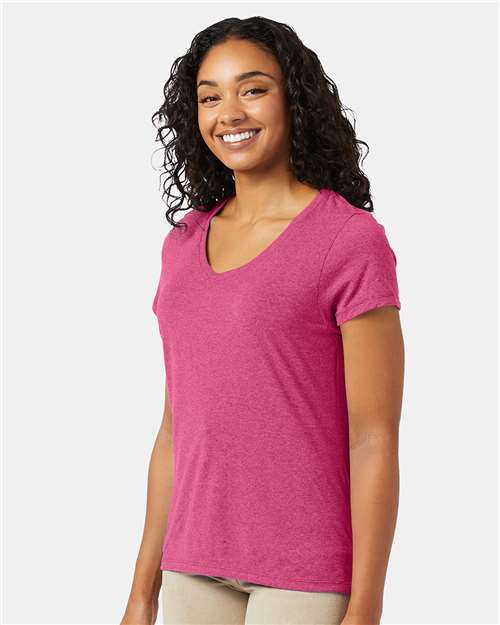 Hanes Perfect-T Women’s Triblend V-Neck T-Shirt 42VT