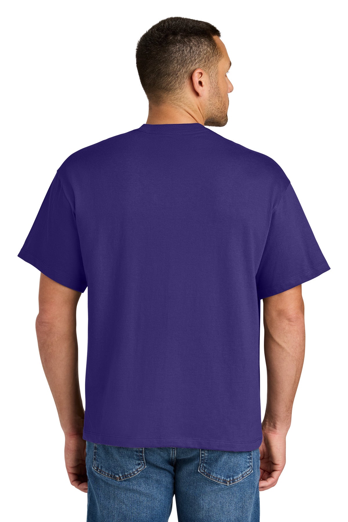 Custom Embroidered Hanes Beefy-T Retro Street Tee 5180R,Athletic Purple