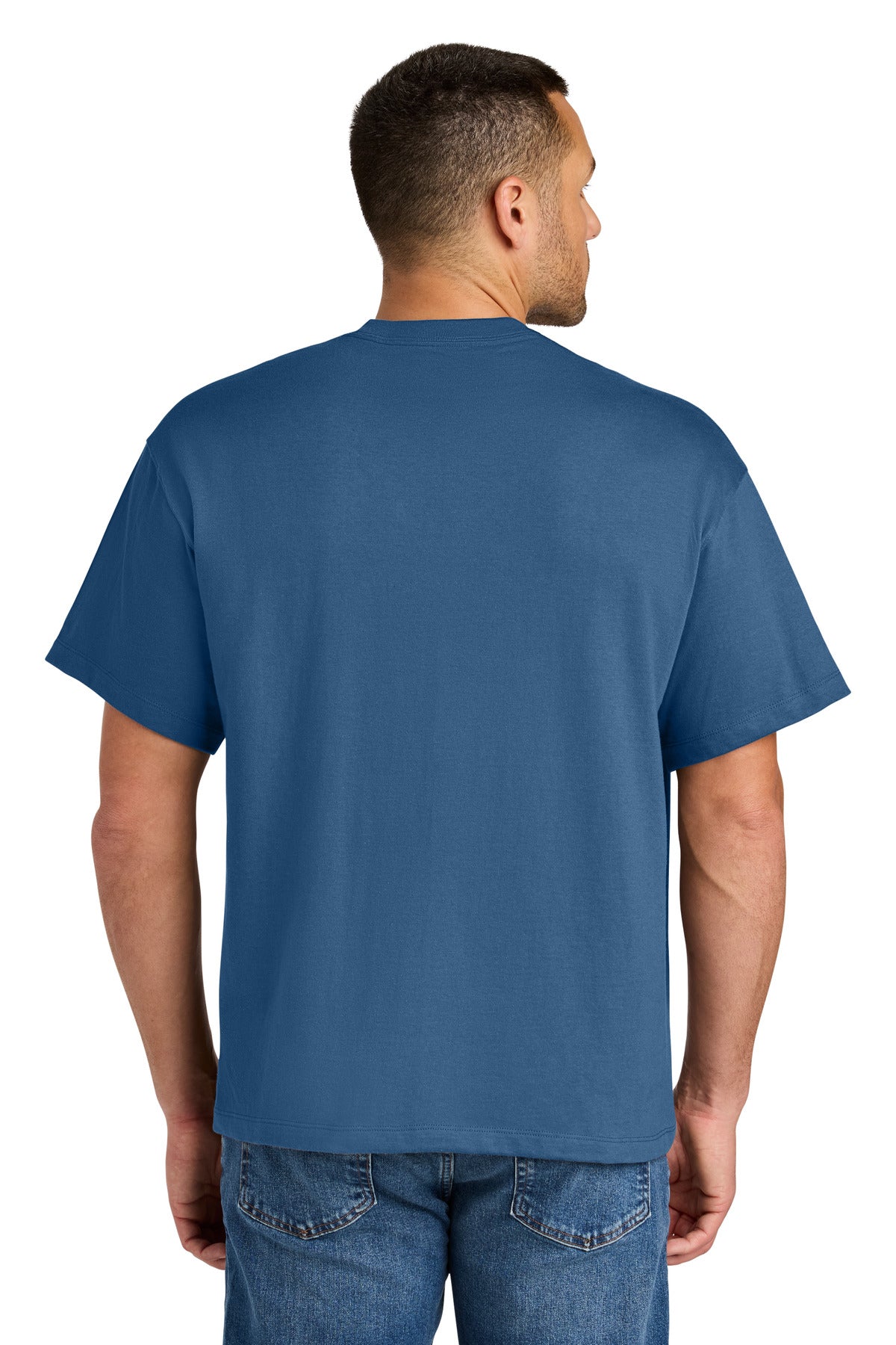 Custom Embroidered Hanes Beefy-T Retro Street Tee 5180R,Denim Blue