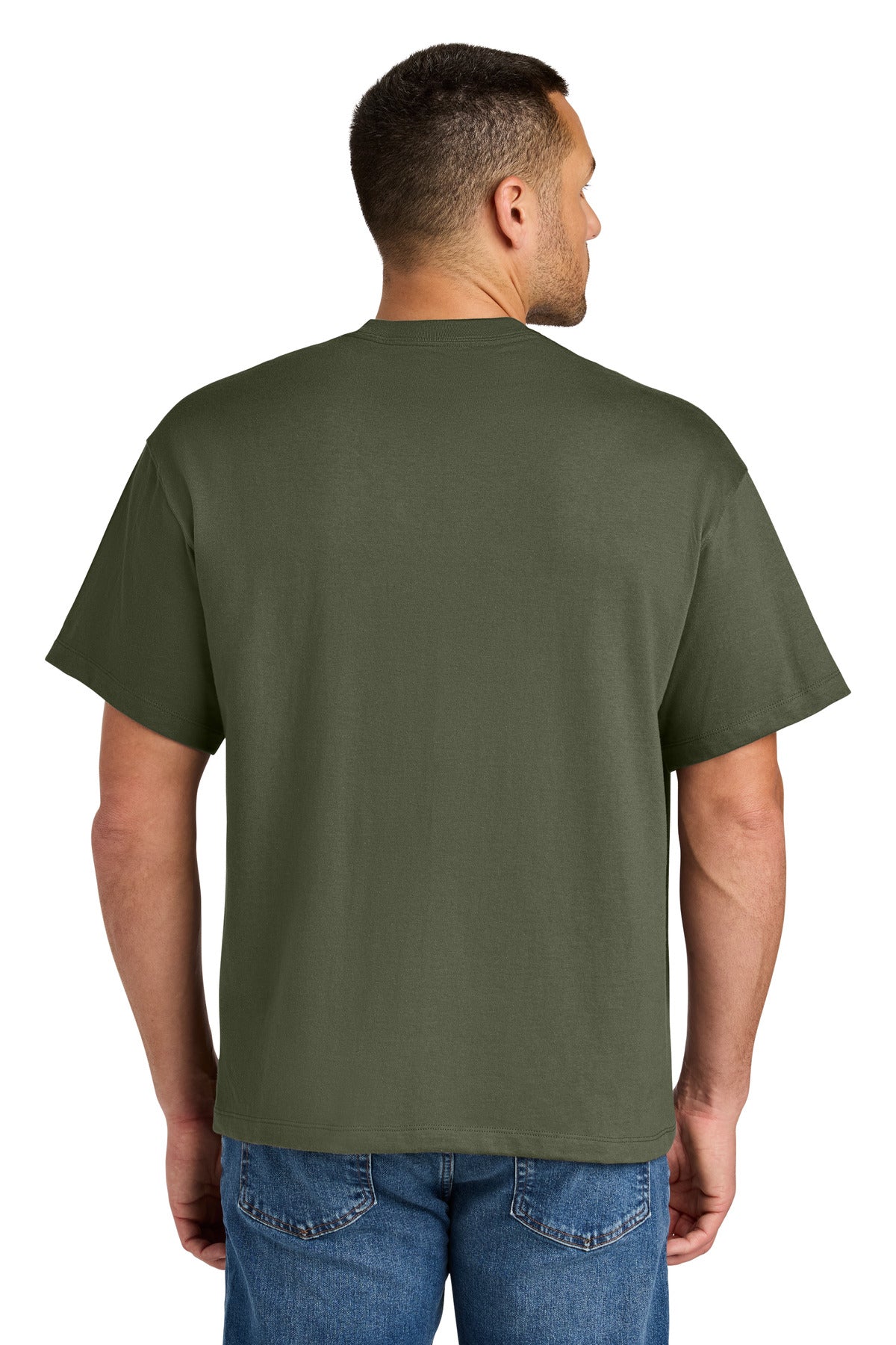 Custom Embroidered Hanes Beefy-T Retro Street Tee 5180R,Fatigue Green