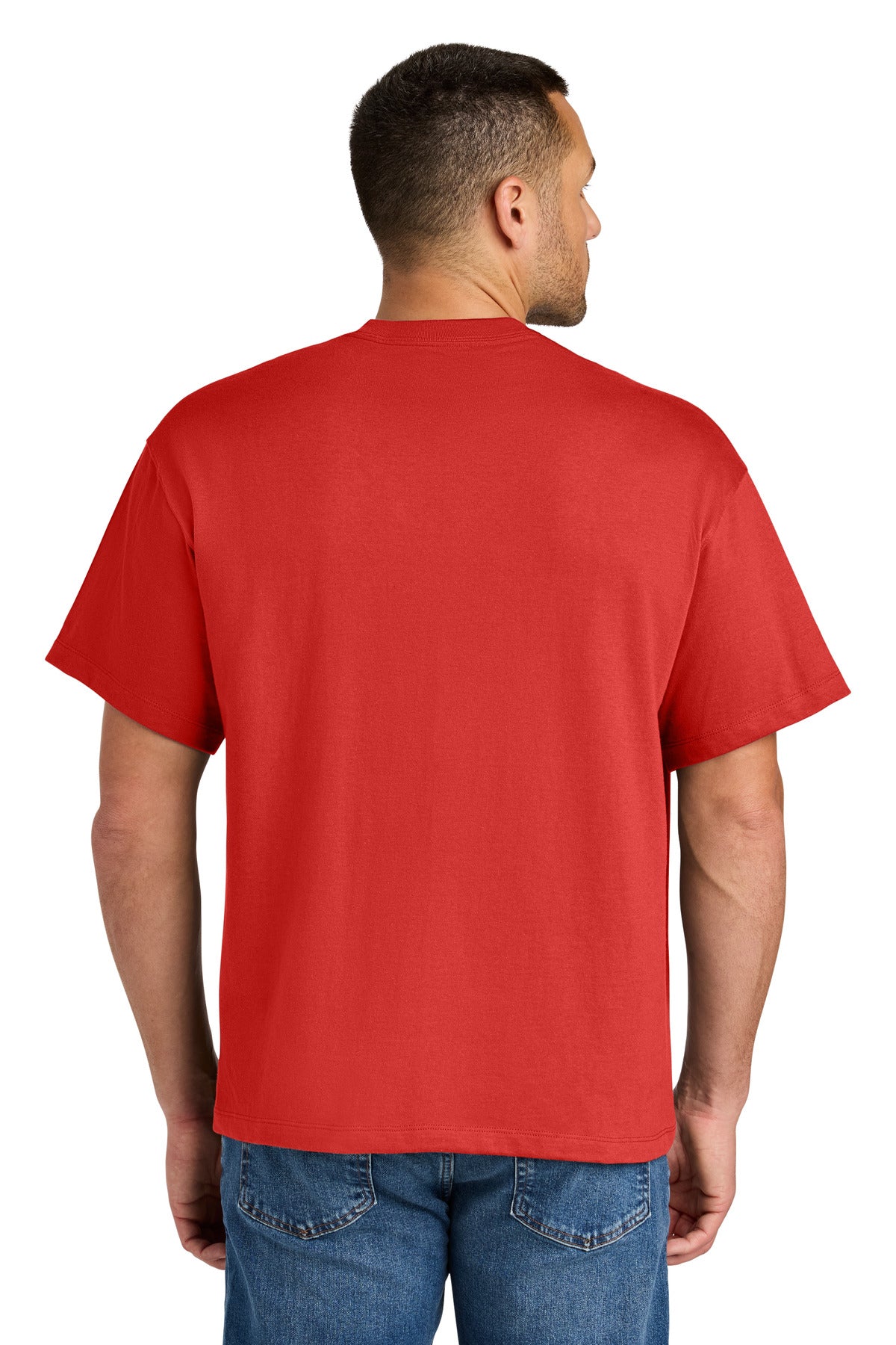 Custom Embroidered Hanes Beefy-T Retro Street Tee 5180R,Poppy Red