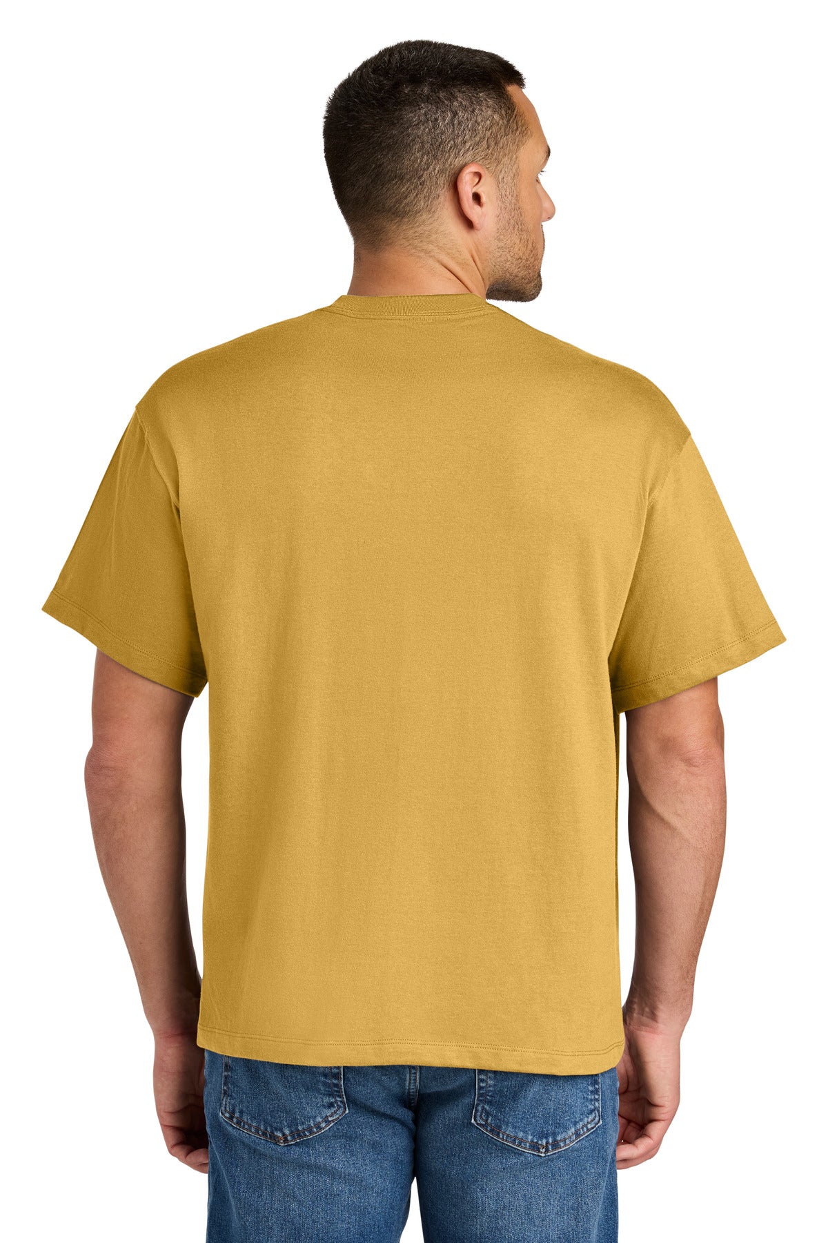 Custom Embroidered Hanes Beefy-T Retro Street Tee 5180R,Royal Gold