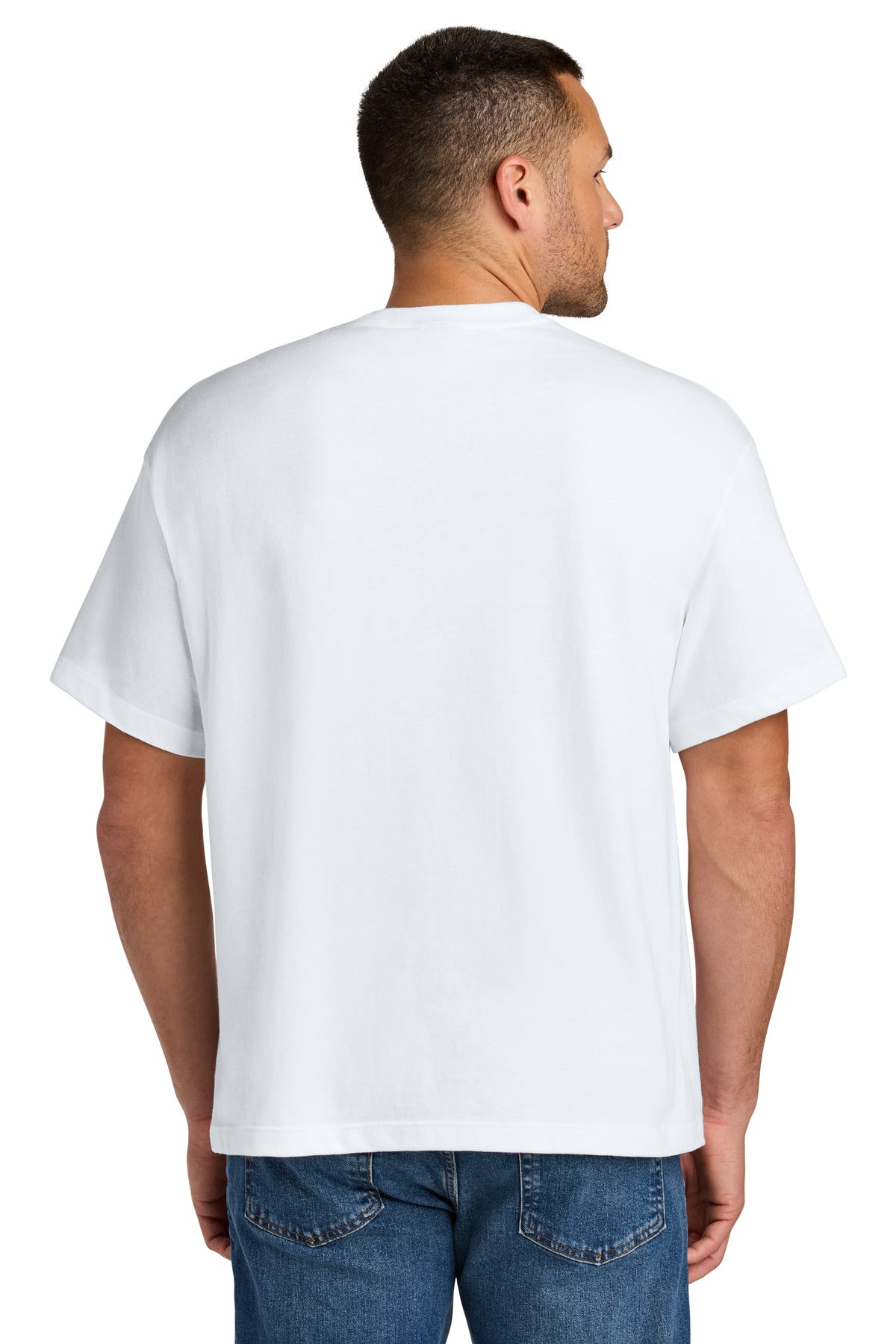 Custom Embroidered Hanes Beefy-T Retro Street Tee 5180R,White