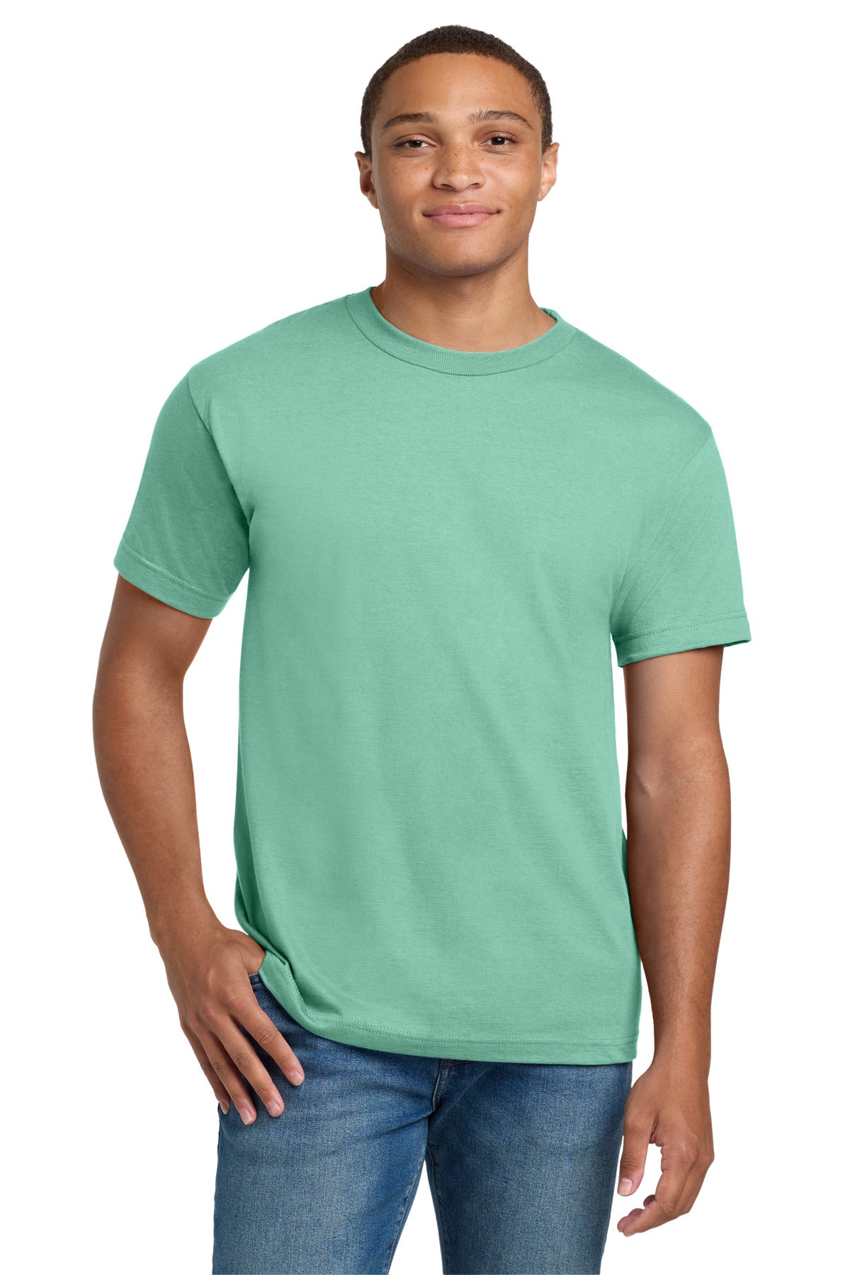 Hanes Beefy-T - 100% Cotton T-Shirt. 5180 Clean Mint