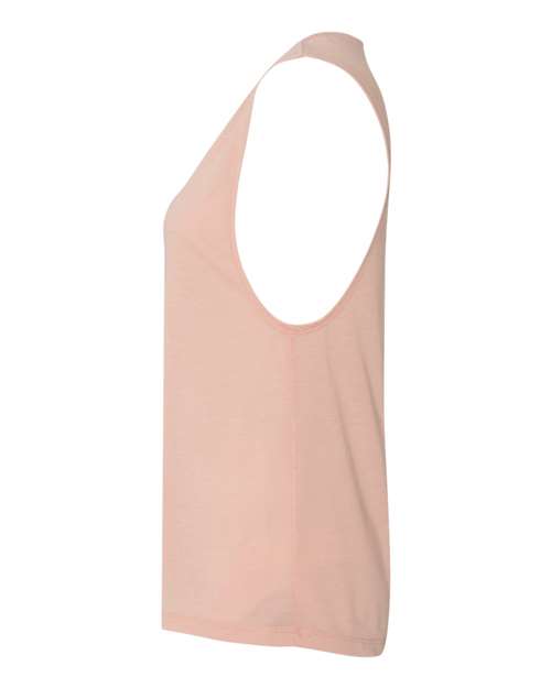 BELLA + CANVAS Women's Flowy Scoop Muscle Tank 8803 Peach