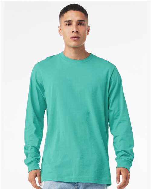 Custom Embroidered BELLA + CANVAS Jersey Long Sleeve Tee 3501 Teal