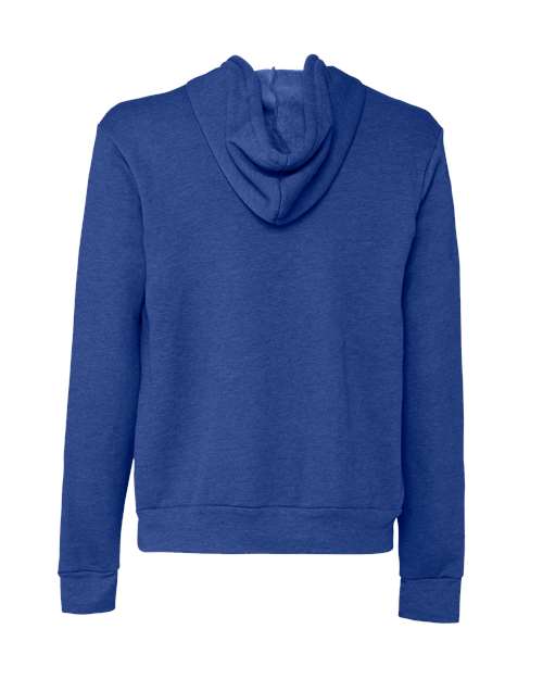 BELLA + CANVAS USA-Made High Visibility Hooded Sweatshirt 3739 Heather Team Purple Custom Embroidered Business Logo