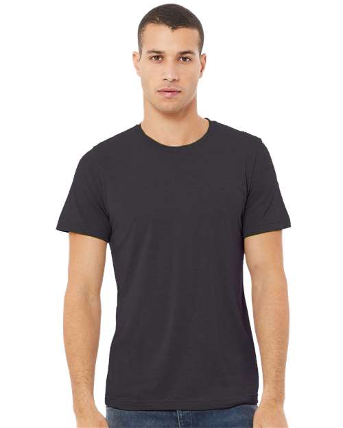 BELLA + CANVAS Triblend Tee 3413 Berry Triblend Custom Embroidered Business Logo