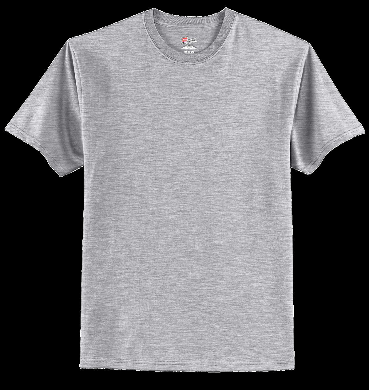 Hanes Authentic 100% Cotton T-Shirt. 5250 Light Steel
