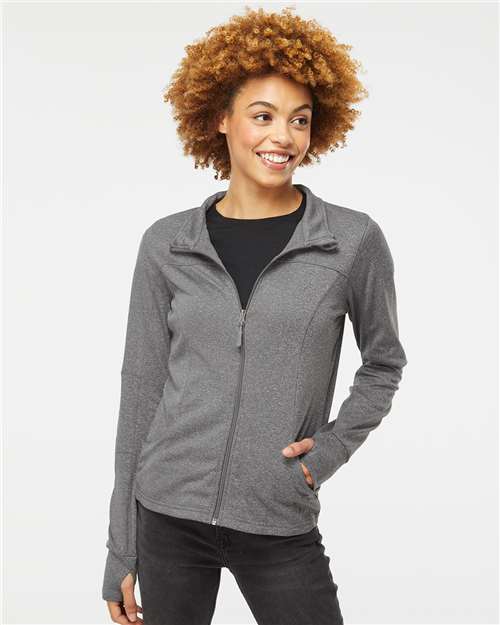 Independent Trading Co. Women's Poly-Tech Full-Zip Track Jacket EXP60PAZ Custom Embroidered Business Logo