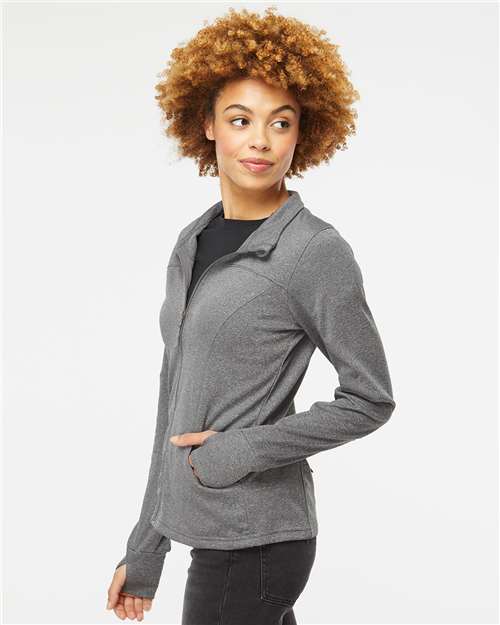 Independent Trading Co. Women's Poly-Tech Full-Zip Track Jacket EXP60PAZ Custom Embroidered Business Logo