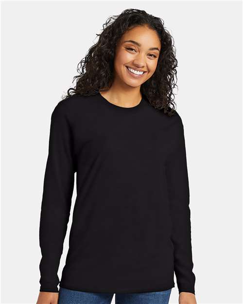 Custom Embroidered Hanes Perfect-T Long Sleeve T-Shirt 498L