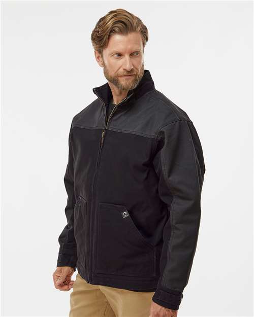 DRI DUCK Horizon Two-Tone Boulder Cloth™ Canvas Jacket Tall Size 5089T Custom Embroidered Business Logo