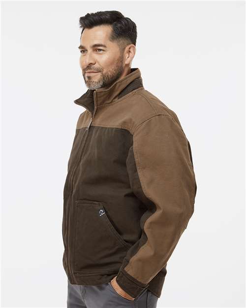 DRI DUCK Horizon Two-Tone Boulder Cloth™ Canvas Jacket Tall Size 5089T Custom Embroidered Business Logo