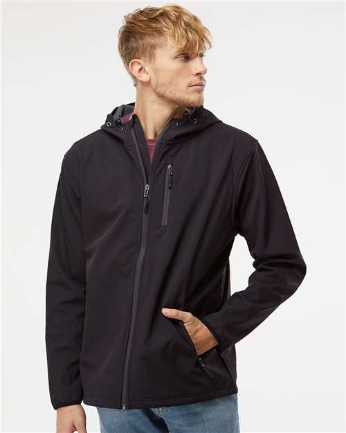 Custom Embroidered Independent Trading Co. Poly-Tech Soft Shell Jacket EXP35SSZ