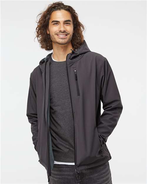 Custom Embroidered Independent Trading Co. Poly-Tech Soft Shell Jacket EXP35SSZ