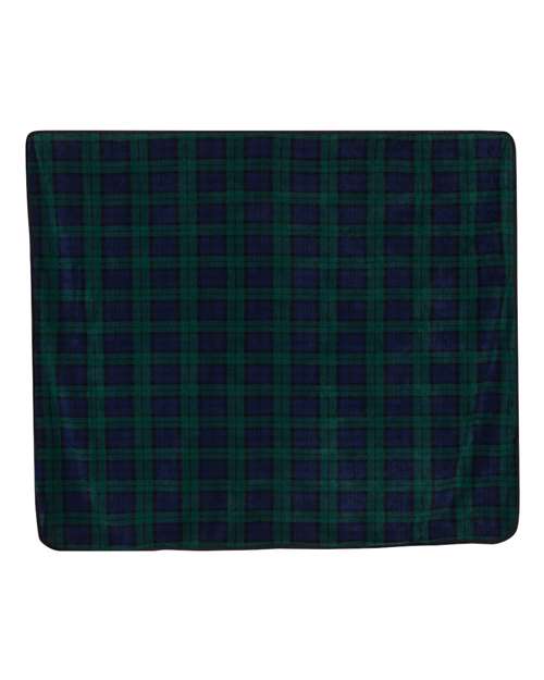 Alpine Fleece Polyester/Nylon Patterned Picnic Blanket 8702 Custom Embroidered Business Logo