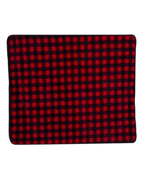 Alpine Fleece Polyester/Nylon Patterned Picnic Blanket 8702 Custom Embroidered Business Logo