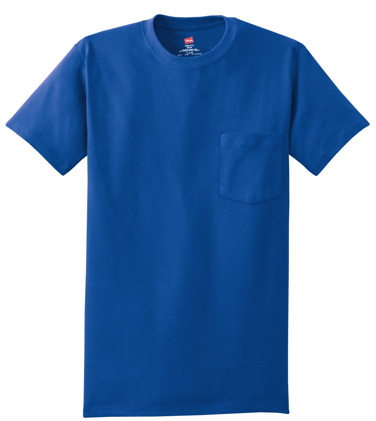 Hanes - Authentic 100% Cotton T-Shirt with Pocket. 5590