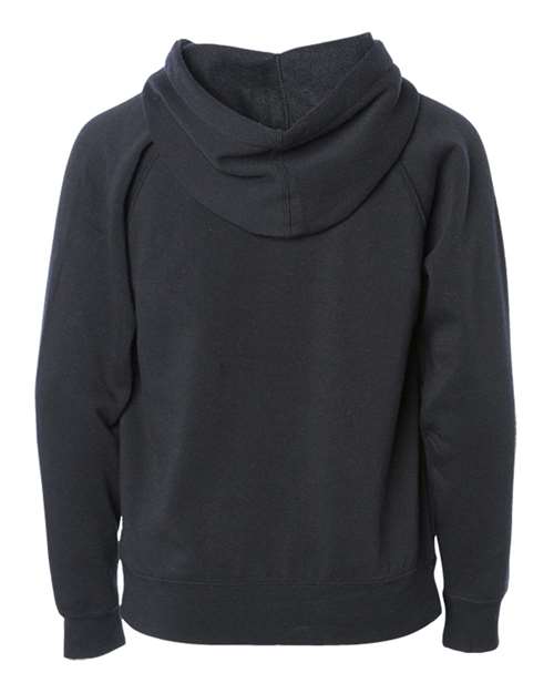 Independent Trading Co. Youth Lightweight Special Blend Raglan Zip Hood PRM15YSBZ Custom Embroidered Business Logo