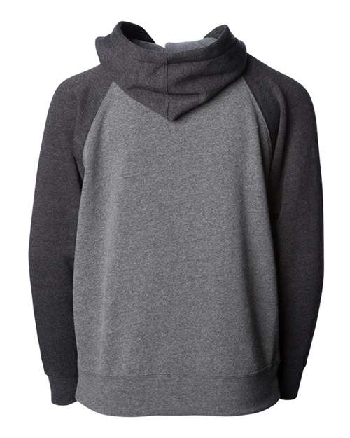 Independent Trading Co. Youth Lightweight Special Blend Raglan Zip Hood PRM15YSBZ Custom Embroidered Business Logo