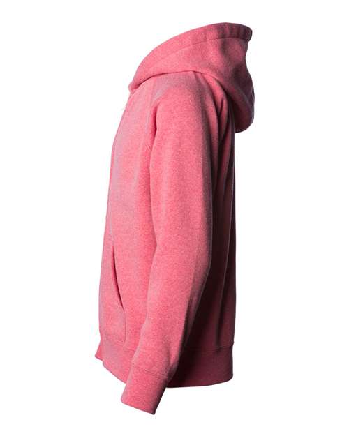 Independent Trading Co. Youth Lightweight Special Blend Raglan Zip Hood PRM15YSBZ Custom Embroidered Business Logo