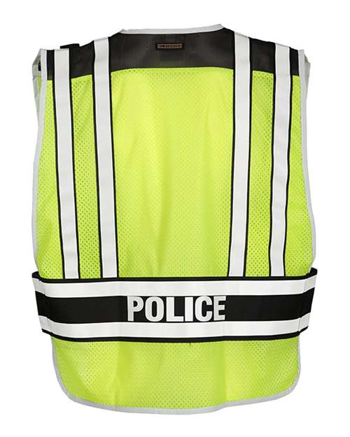 Custom EmbroideredKishigo Unisex Police Vest 5979 Lime/ Black