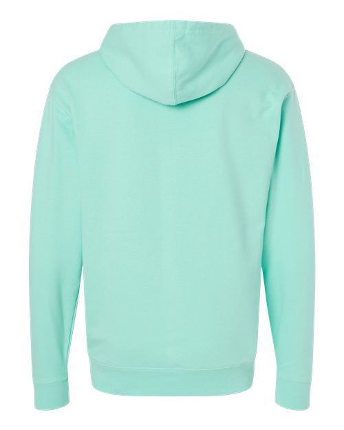 Independent Trading Co. Midweight Hooded Sweatshirt SS4500 Mint Custom Embroidered Business Logo