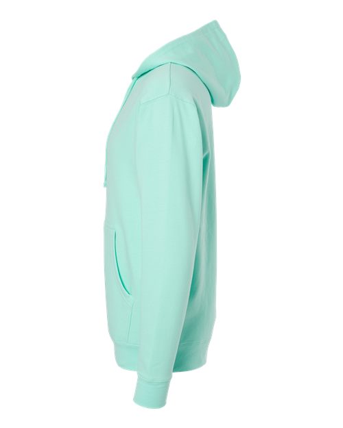 Independent Trading Co. Midweight Hooded Sweatshirt SS4500 Mint Custom Embroidered Business Logo