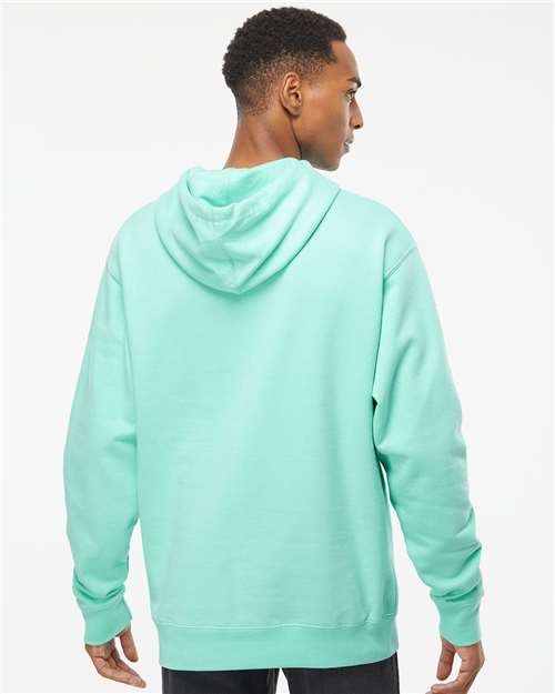 Independent Trading Co. Midweight Hooded Sweatshirt SS4500 Mint Custom Embroidered Business Logo