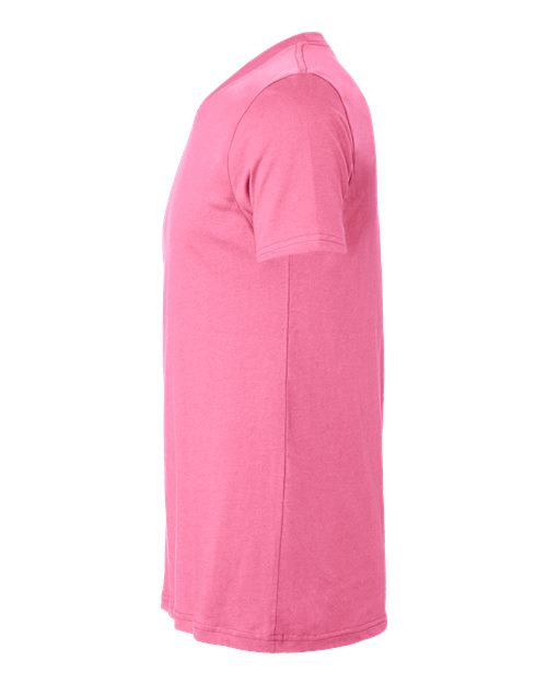 BELLA + CANVAS Jersey Tee 3001 Charity Pink Custom Embroidered Business Logo