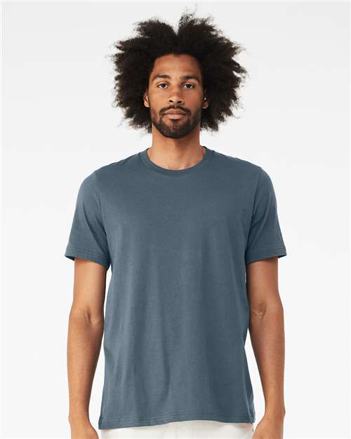 Custom Embroidered BELLA + CANVAS Jersey Tee 3001 Slate