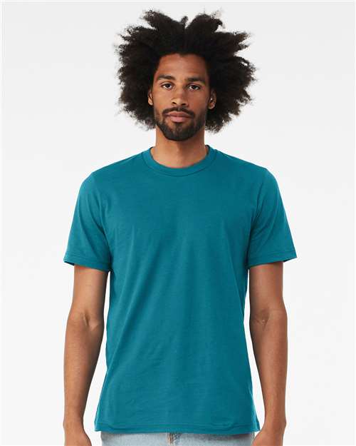 Custom Embroidered BELLA + CANVAS Jersey Tee 3001 Marine