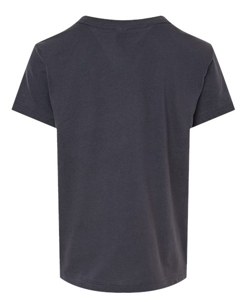 BELLA + CANVAS Toddler Jersey Tee 3001T Dark Grey Custom Embroidered Business Logo