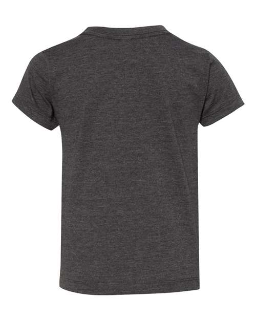 BELLA + CANVAS Toddler Jersey Tee 3001T Dark Grey Custom Embroidered Business Logo