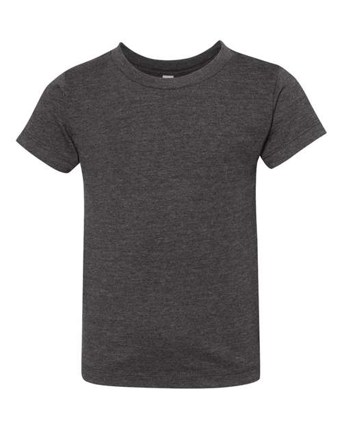 BELLA + CANVAS Toddler Jersey Tee 3001T Dark Grey Custom Embroidered Business Logo