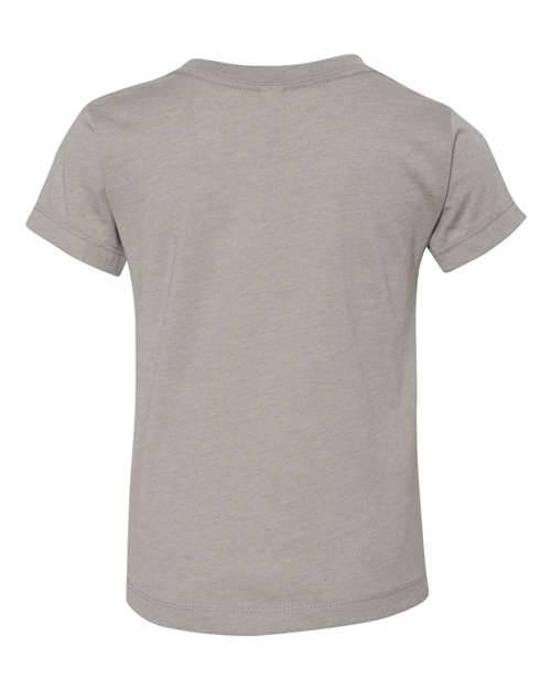 BELLA + CANVAS Toddler Jersey Tee 3001T Heather Stone Custom Embroidered Business Logo