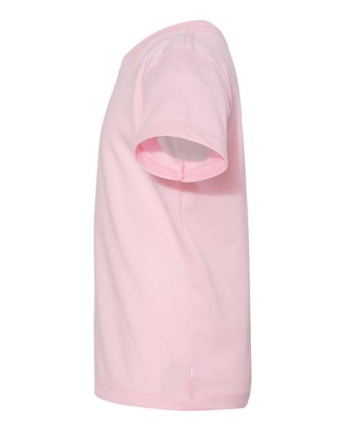 BELLA + CANVAS Toddler Jersey Tee 3001T Pink Custom Embroidered Business Logo