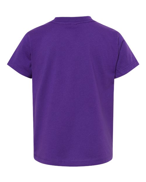 BELLA + CANVAS Toddler Jersey Tee 3001T Team Purple Custom Embroidered Business Logo