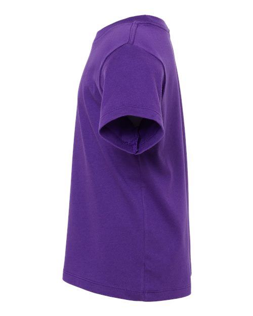 BELLA + CANVAS Toddler Jersey Tee 3001T Team Purple Custom Embroidered Business Logo