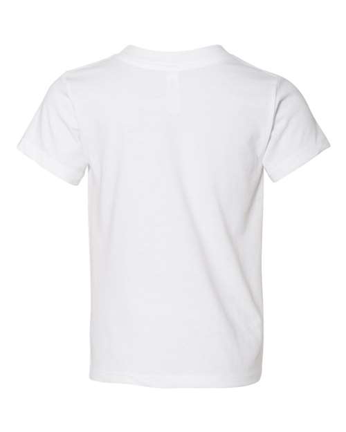 BELLA + CANVAS Toddler Jersey Tee 3001T White Custom Embroidered Business Logo