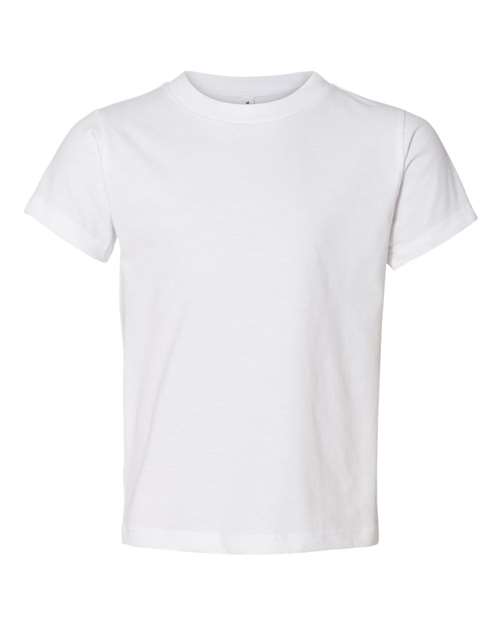 BELLA + CANVAS Toddler Jersey Tee 3001T White Custom Embroidered Business Logo