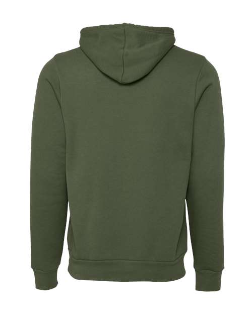 BELLA + CANVAS Sponge Fleece Hoodie 3719 Mauve Custom Embroidered Business Logo
